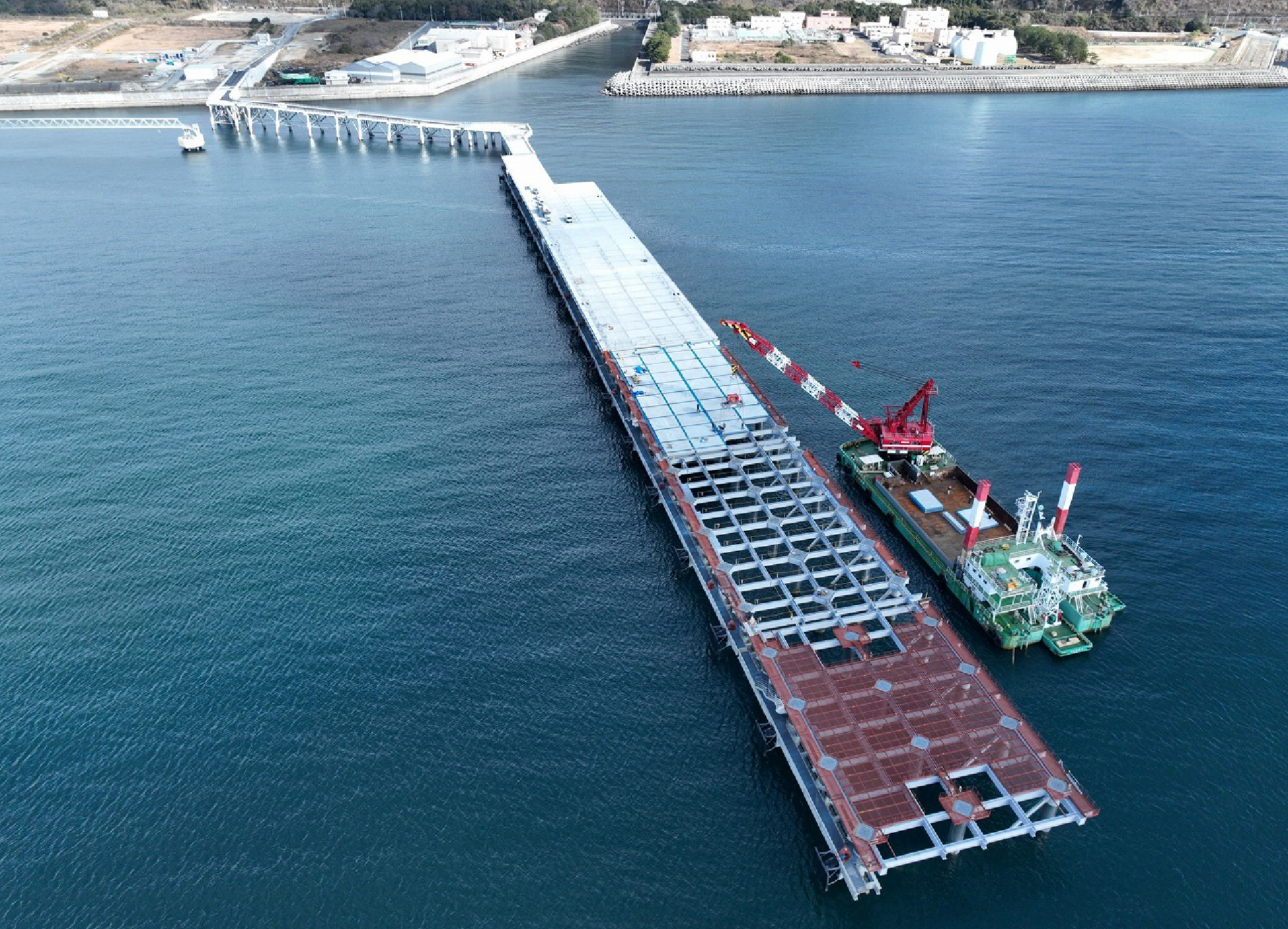 徳山下松港下松地区桟橋（-19m）上部工事